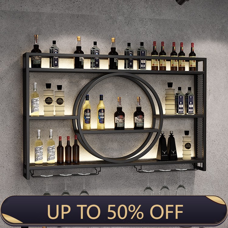 Wall Shelf Commercial Kitchen - Wall Mounted Wine Rack Hanging Wine