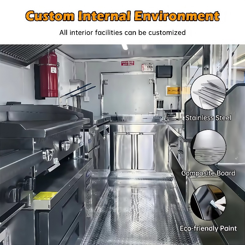 USA Approved Custom Food Trail - Commercial Kitchen Vendor recension och pris