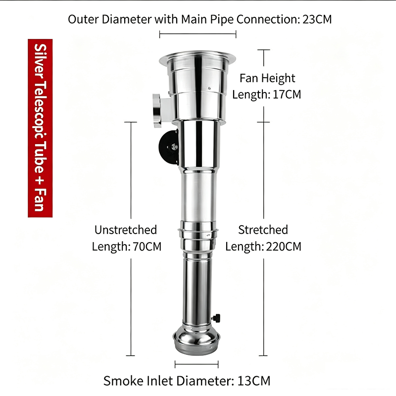 Practical85W silent fan Restau - Commercial Exhaust Hood recension och pris