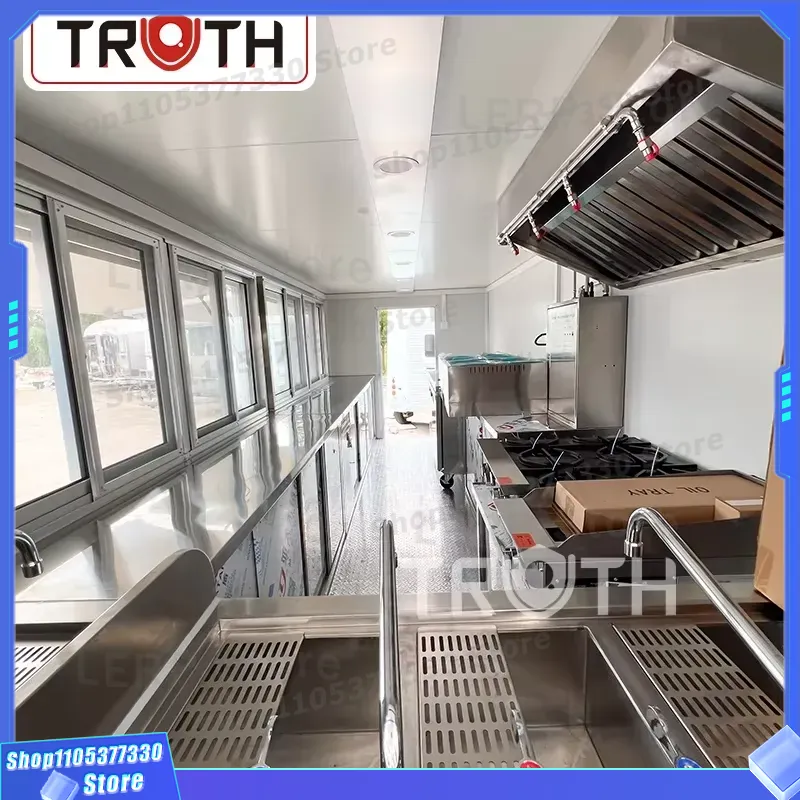 Mobile Food Truck Trailer Full - Commercial Kitchen Vendor recension och pris