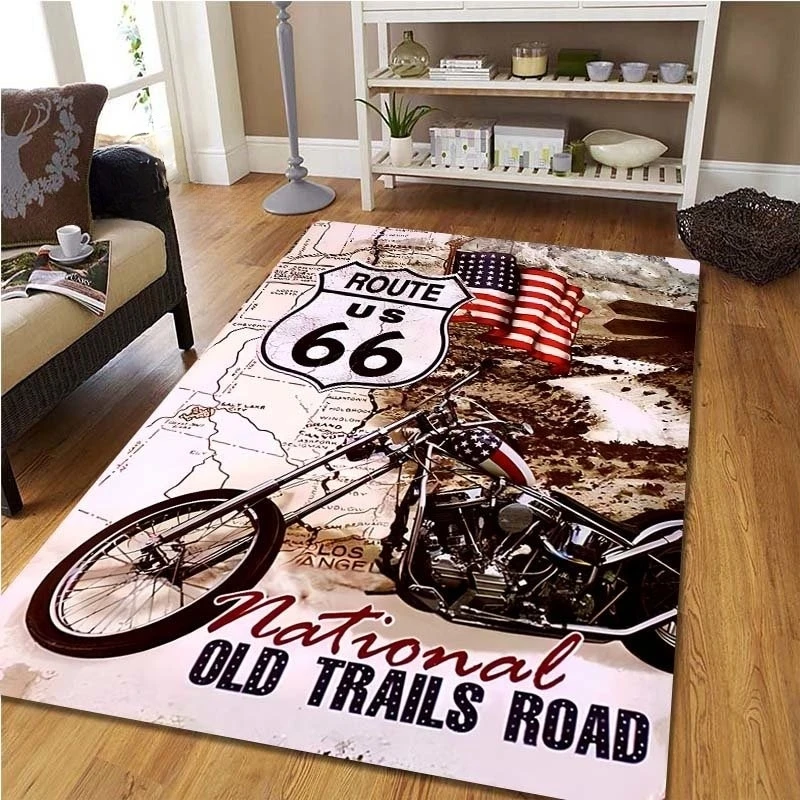 Route 66 Motorcycle Vintage Ca - Commercial Kitchen Non Slip Flooring recension och pris