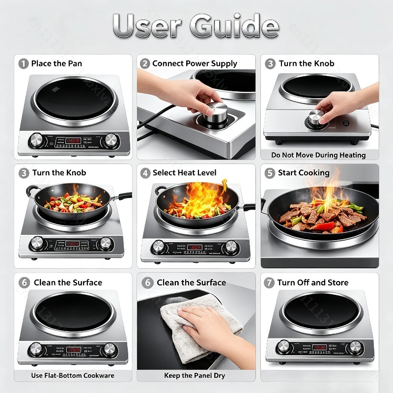 Concave Induction Cooker, Hous - Induction Cooker Commercial recension och pris