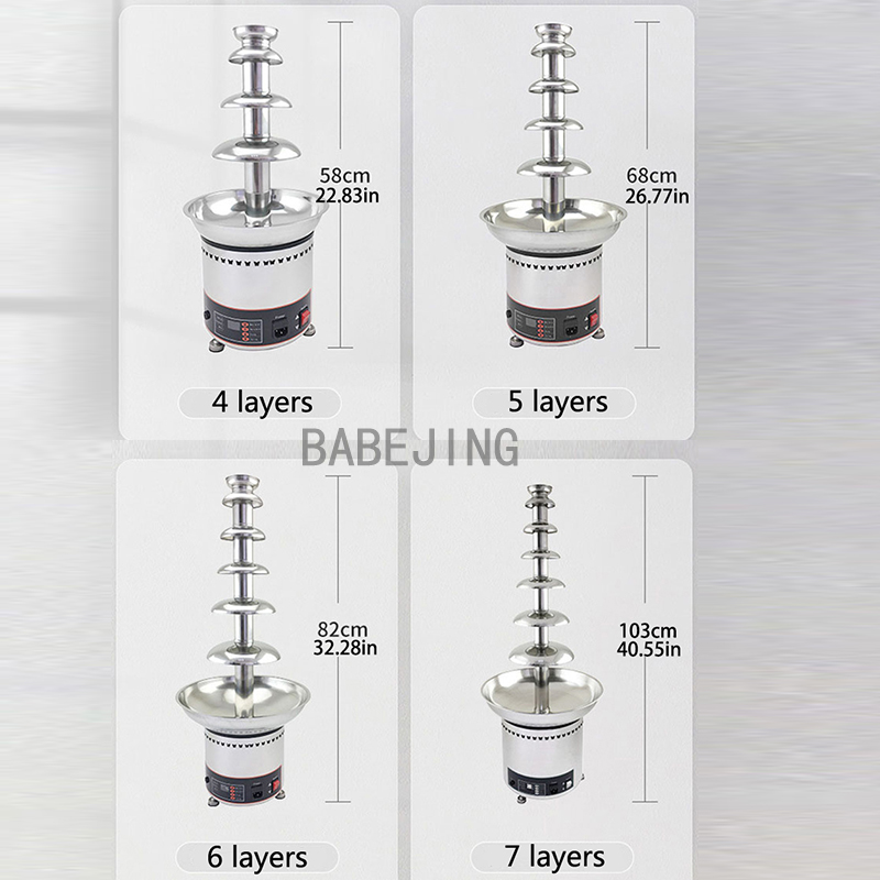 BABEJING Stainless Steel Choco - Chocolate Fountain Commercial recension och pris