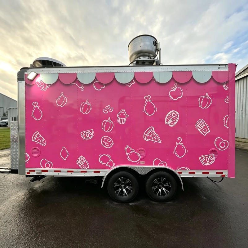 Custom Portable Food Truck Car - Commercial Kitchen Vendor recension och pris