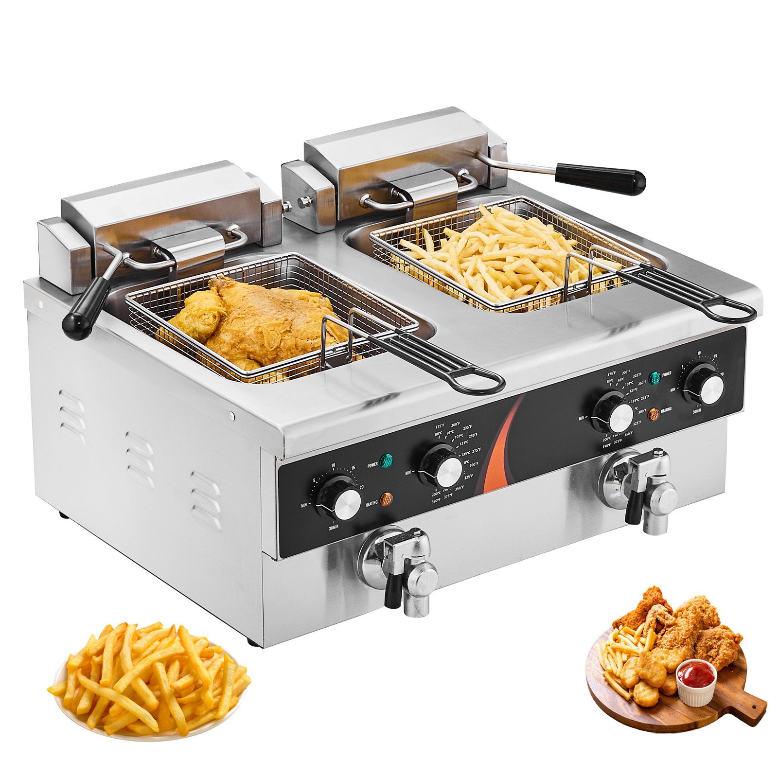 Commercial Deep Fryer 3500W, D - Induction Cooker Commercial recension och pris